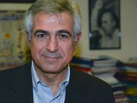 Michalis Karchimakis, key person of the new party by Giorgos Papandreou, KidiSo, on January 20, 2015 in his office, in Athens.
(