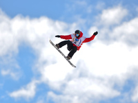 Darcy Sharpe from Canada, during Men's' Snowboard Slopestyle final, at FIS Freestyle World Ski Championship 2015, in Kreischberg, Austria. 2...