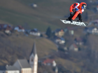 Michael Ciccarelli from Italy, during Men's' Snowboard Slopestyle final, at FIS Freestyle World Ski Championship 2015, in Kreischberg, Austr...