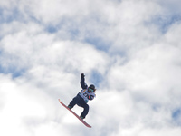 Miyabi Onitsuka from Japan, during Ladies' Snowboard Slopestyle final, at FIS Freestyle World Ski Championship 2015, in Kreischberg, Austria...