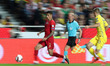 Portugal's defender Joao Cancelo in action during the UEFA EURO 2020 group B qualifying fo...