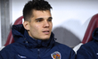 Romania's Ianis Hagi pictured on the bench before the European Championship 2020, Qualifyi...