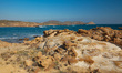 Petrified round spherical peculiar volcanic rock formation like sculptures made of Lava at...