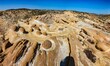 Petrified round spherical peculiar volcanic rock formation like sculptures made of Lava at...