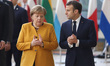 Angela Merkel and Emmanuel Macron, the German Chancellor leader of Germany and the French...