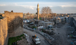 On 22 March, the Nasuh Paşa Mosque rises near residential construction projects in the his...