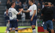 Robbie Keane and Dimitar Berbatov of Spurs Legends during the Legends match between Totten...