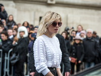Cecile Cassel at the Fashion Week at le Grand Palais with the Chanel runway, in Paris, France, on January 27, 2015. (