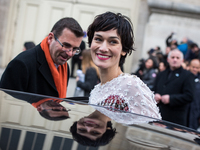 Clotilde Hesme at the Fashion Week at le Grand Palais with the Chanel runway, in Paris, France, on January 27, 2015. (