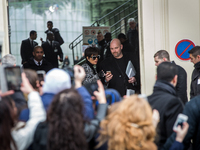 Kris Jenner at the Fashion Week at le Grand Palais with the Chanel runway, in Paris, France, on January 27, 2015. (