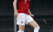 Vilde Hasund of Norway controls the ball during the international friendly match between N...