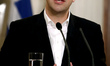 Greek Prime Minister AlexisTsipras  during  statements to the press after his meeting with...