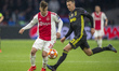 Nicolas Tagliafico of Ajax and Federico Bernardeschi of Juventus during the UEFA Champions...