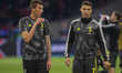 Mario Mandzukic and Cristiano Ronaldo of Juventus during the UEFA Champions League Quarter...