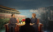 A wax replica of the Deng Xiaoping and Margaret Thatcher 1984's meeting are seen in Luohu...