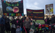 Thousands of Londoners marched on January 31, 2015 to London City Hall to protest against...