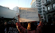 Refugees and greeks participate in a demonstration in Athens, Greece on April 16, 2019 ask...