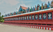 Decorative walls surrounding the Nainativu Nagapooshani Amman Hindu Temple on Nainativu Is...