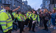 Extinction Rebellion protests blockade on Parliament Square, in London, on April 18, 2019.