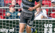 Harry Smith celebrates after scoring for Macclesfield Town, and equalises to bring the sco...
