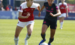 L-R Chantelle Boye-Hlorkah of Everton Ladies and Vivianne Miedema of Arsenal during Wome...