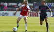 L-R Lisa Evans of Arsenal  and Chantelle Boye-Hlorkah of Everton Ladiesduring Women's Su...