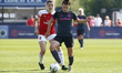 Angharad James of Everton Ladiesduring Women's Super League match between Arsenal and Ev...