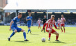 Josh Knight of Peterborough United and Aidan McGeady of Sunderland during the Sky Bet Leag...