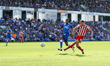 Charlie Wyke of Sunderland shoots at goal during the Sky Bet League 1 match between Peterb...