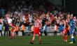 Sunderland players after the Sky Bet League 1 match between Peterborough and Sunderland at...