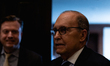 Larry Kudlow, White House National Economic Council Director, leaves after speaking to att...