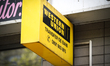 A Western Union money transfer office is seen in central Bucharest, Romania on April 30, 2...