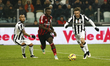 Arturo Vidal, Sulley Muntari and Claudio Marchisio during the Serie A match between Juvent...