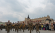 Hundreds take part of the patriotic march from Wawel Hill trough Krakow's Old Town on Poli...