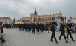 Hundreds take part of the patriotic march from Wawel Hill trough Krakow's Old Town on Poli...