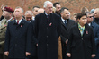 (Left-Right) Piotr Cwik (Voivode of Lesser Poland), Beata Szydlo (Polish Deputy PM) and Ja...