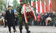 Beata Szydlo (Polish Deputy PM) lays a wreath at Katyn Cross Monument during the patriotic...
