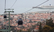 Cable car with a panoramic view of Funchal, Madeira Island. Portugal, Friday, May 4th, 201...