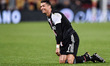Cristiano Ronaldo of Juventus looks dejected during the Serie A match between Roma and Juv...
