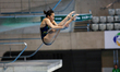 Nur Dhabitah Binti SABRI of Malaysia competes in the Woman’s 3m Springboard finals during...