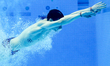 Competitors train before the fifth, semi-final session of the FINA Diving World Series 201...