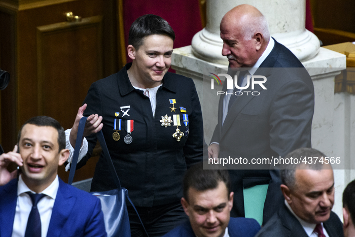 Ukrainian Lawmaker Nadiya Savchenko During Of The Inauguration Ceremony Of President Volodymyr Zelensky 