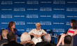 (L-R): Valerie Simpson, and Dionne Warwick, speak to National Press Club President (NPC) A...