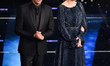 Carlo Conti and Emma Marrone attend the fourth night of 65th Festival di Sanremo on Februa...