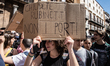 Students demonstrate during the Fridays for Future - climate strikes for the implementatio...