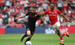 May Lewis Morgan of Sunderland battles with Joe Aribo of Charlton Athletic during the Sky...