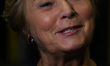 Fine Gael candidate, Frances Fitzgerald, seen at the count centre, as counting of votes co...