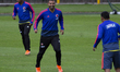 The player Edwin Cardona in the training before the friendly match against Panama prior to...