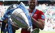 George Kruis of Saracens   with Trophyduring Gallagher Premiership Rugby Final  between...