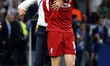 Jordan Henderson of Liverpool celebrates during the UEFA Champions League Final Tottenham...